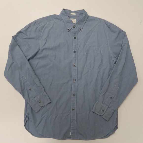 J Crew 2-Ply Cotton L/S Button Front Shirt